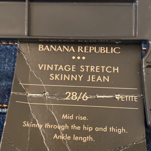 Banana Republic Vintage Stretch Skinny Jeans Ankle length size 28/6 brand new - Picture 5 of 12
